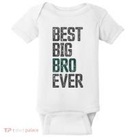 Best Big Brother Bro Ever Funny Big Bro Sibling Big Brother Baby Bodysuit thumb 0