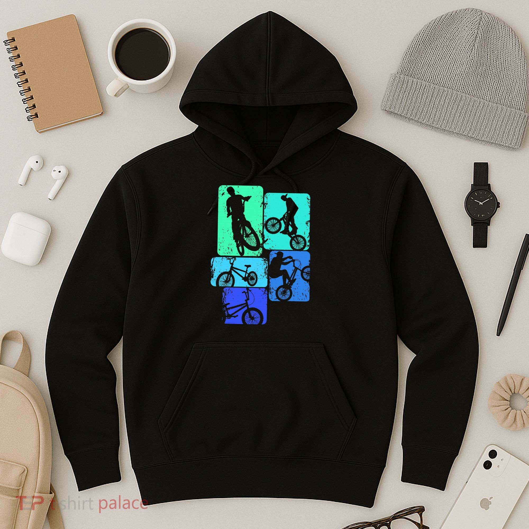 Bmx Bike Bicycle Stunt Racing Hoodie