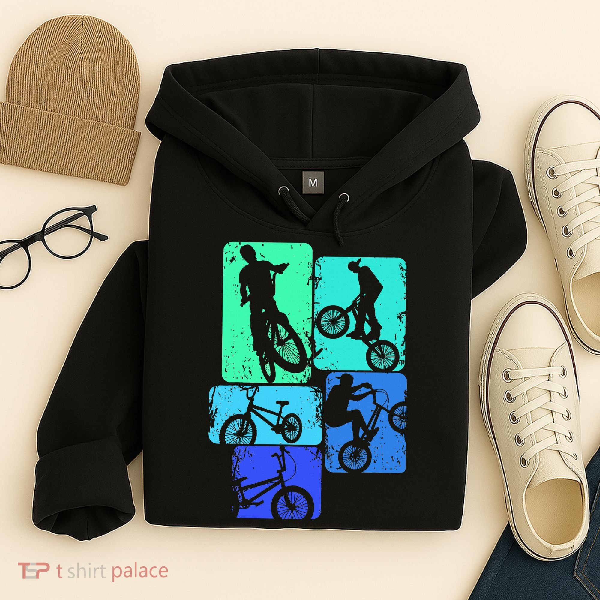Bmx Bike Bicycle Stunt Racing Hoodie