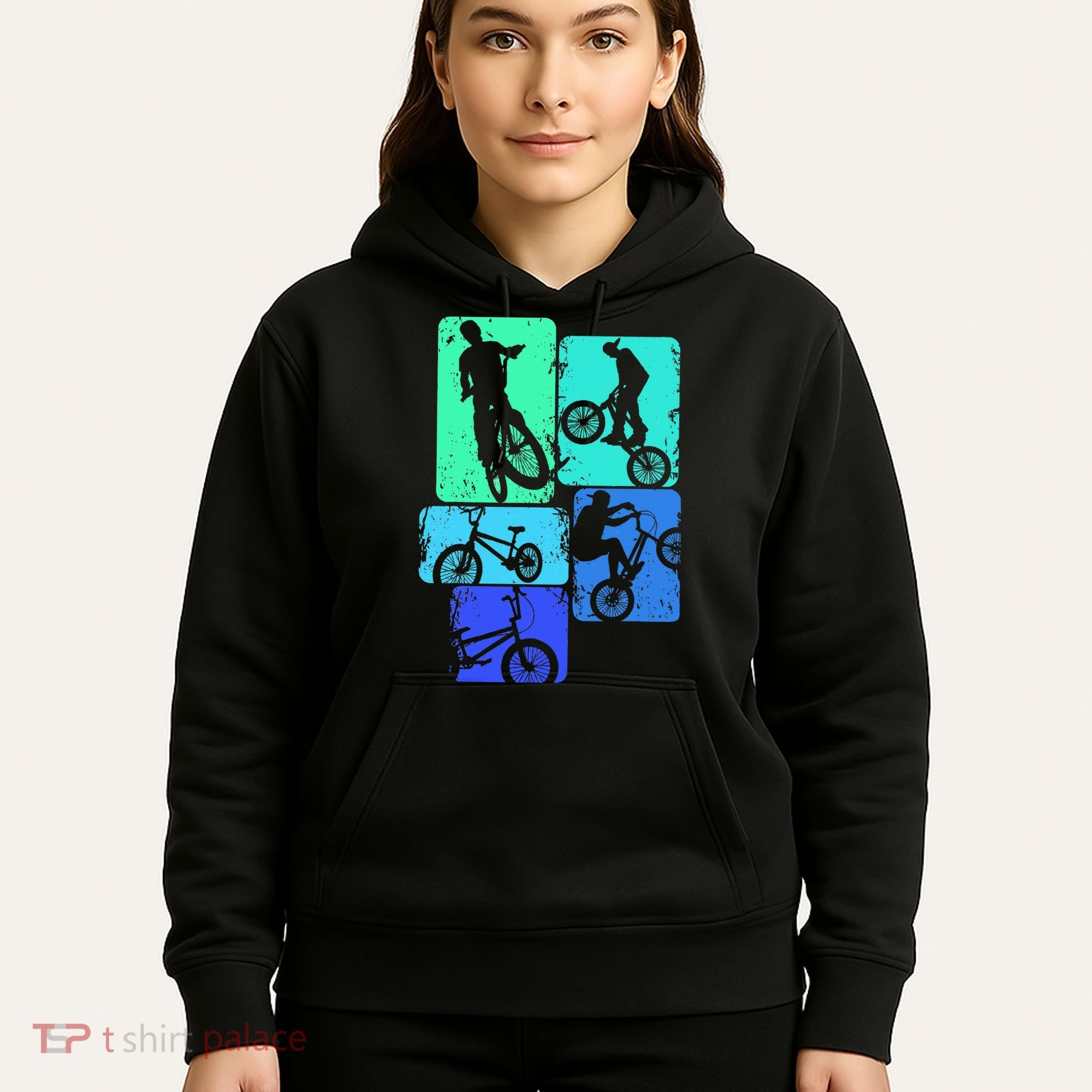 Bmx Bike Bicycle Stunt Racing Hoodie