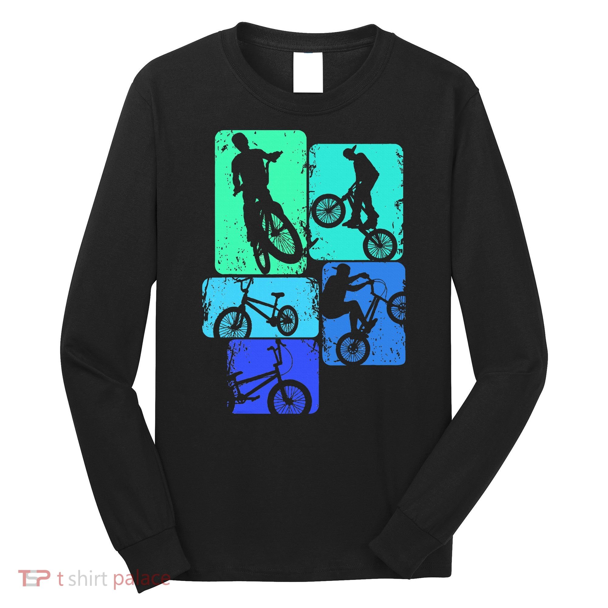 Bmx Bike Bicycle Stunt Racing Long Sleeve Shirt