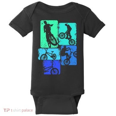 Bmx Bike Bicycle Stunt Racing Baby Bodysuit