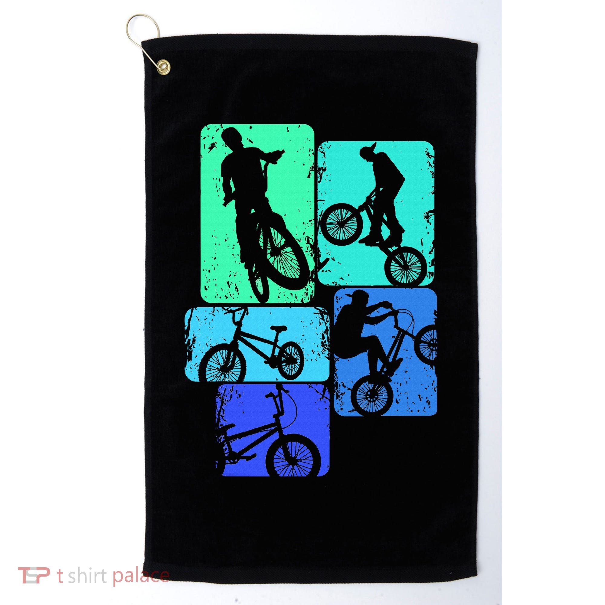 Bmx Bike Bicycle Stunt Racing Golf Towel