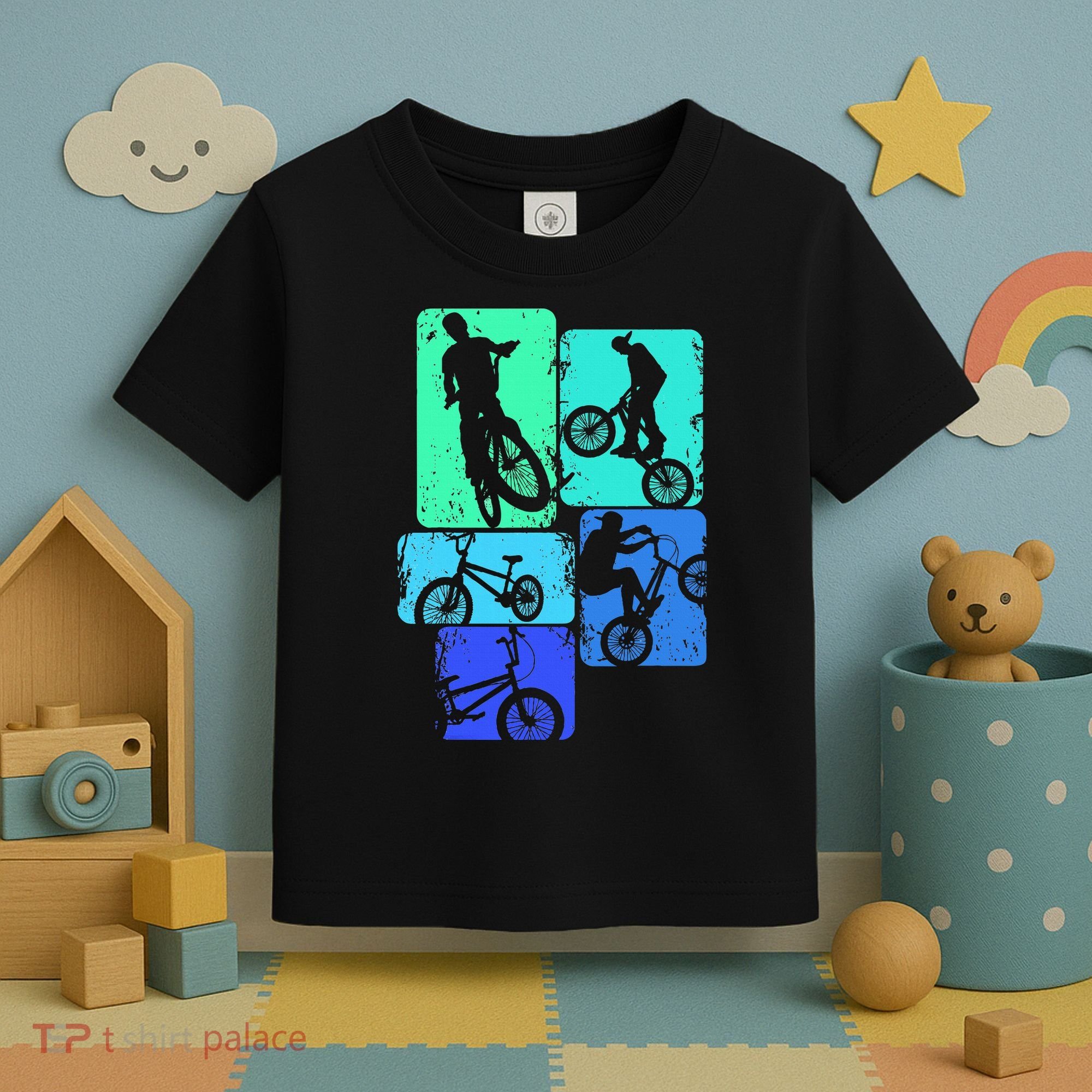 Bmx Bike Bicycle Stunt Racing Toddler T-Shirt