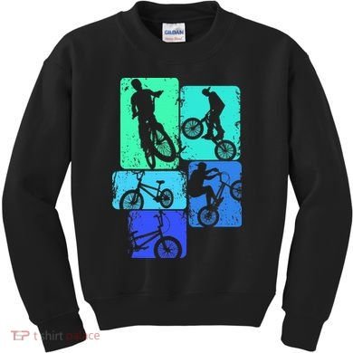 Bmx Bike Bicycle Stunt Racing Kids Sweatshirt