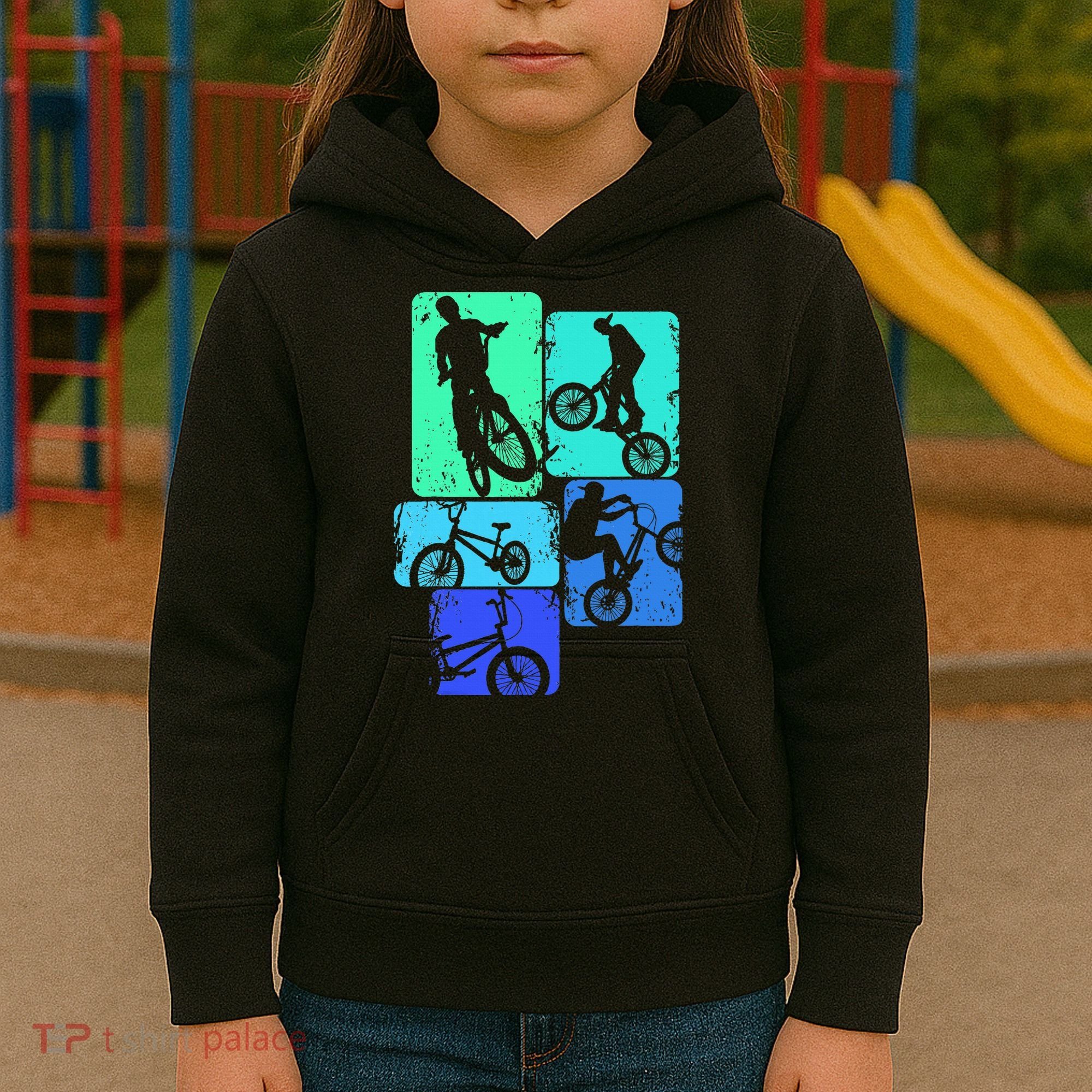 Bmx Bike Bicycle Stunt Racing Kids Hoodie
