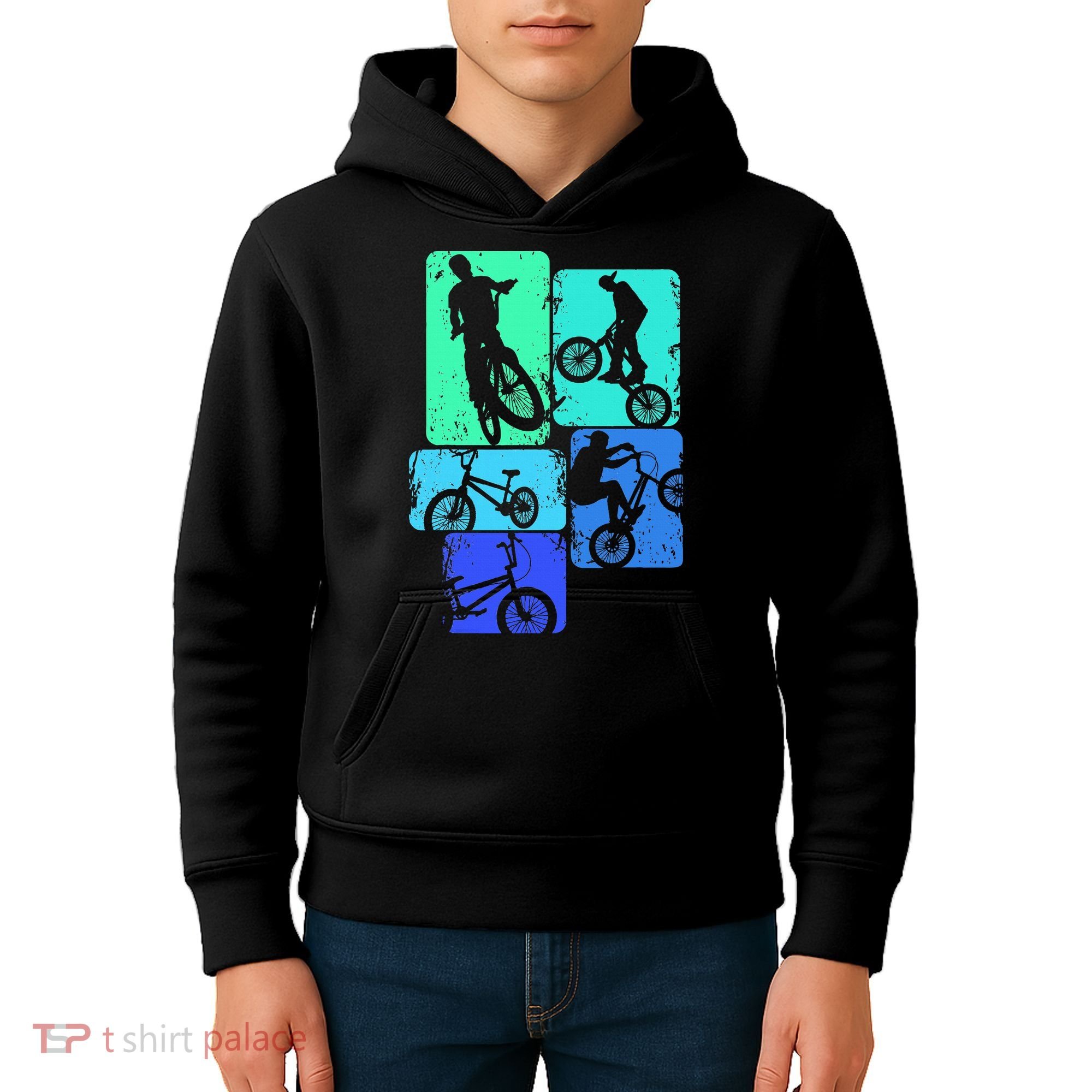 Bmx Bike Bicycle Stunt Racing Kids Hoodie