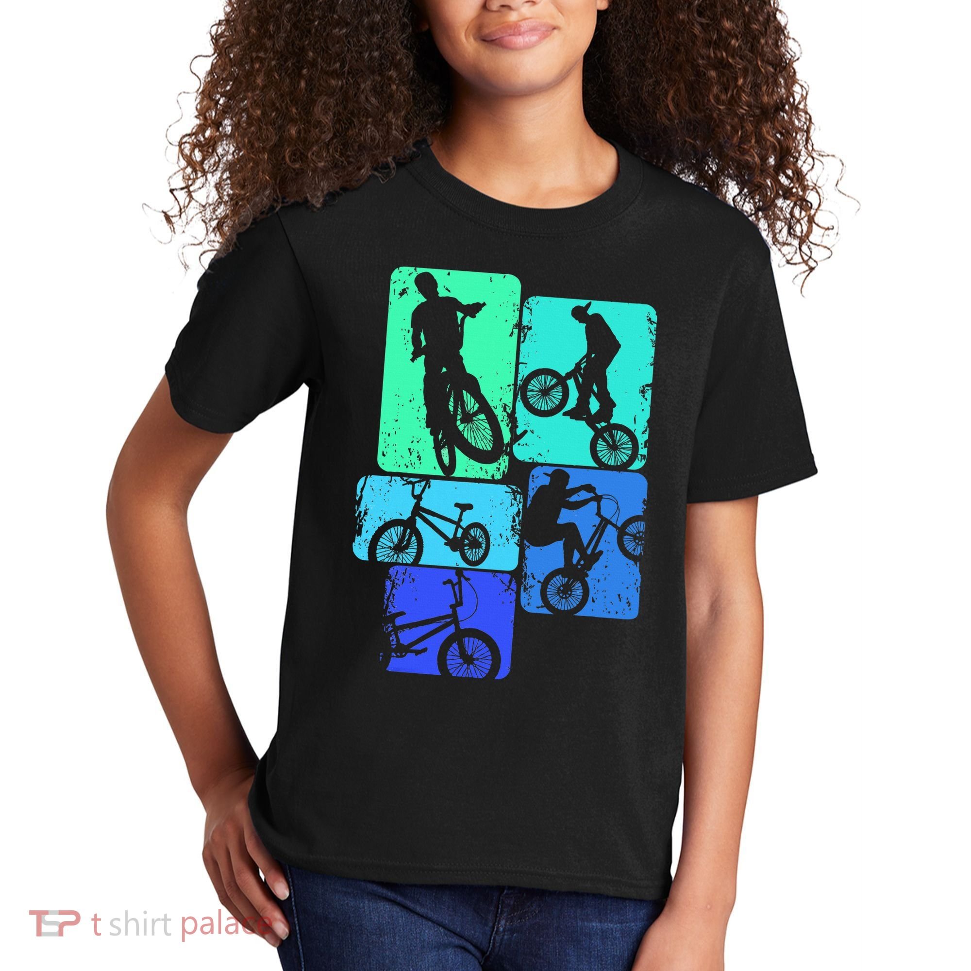 Bmx Bike Bicycle Stunt Racing Kids T-Shirt
