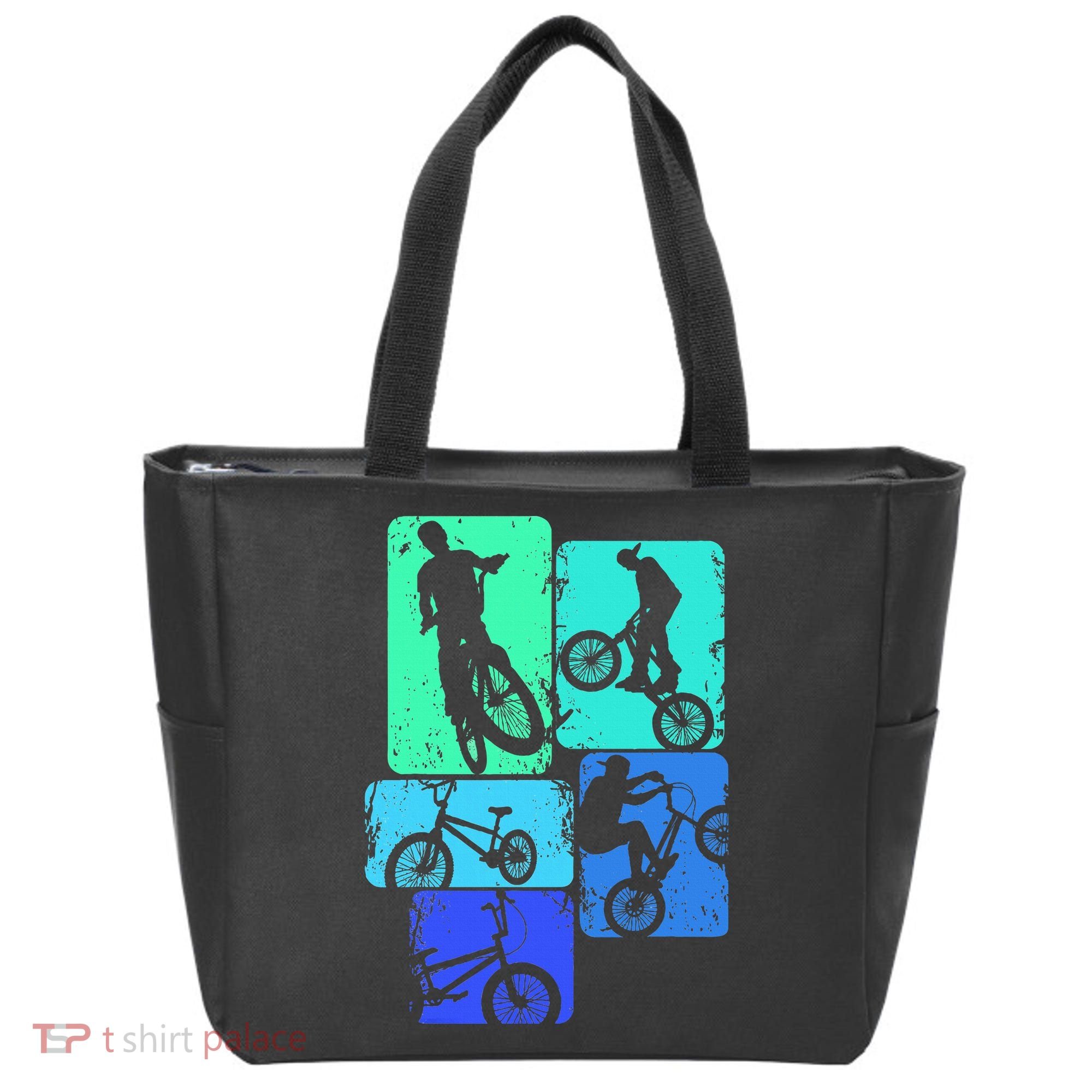 Bmx Bike Bicycle Stunt Racing Tote Bag