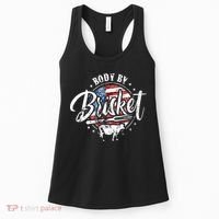 Body By Brisket USA Flag Patriotic Barbeque 4th of July Women's Tank Top thumb 0