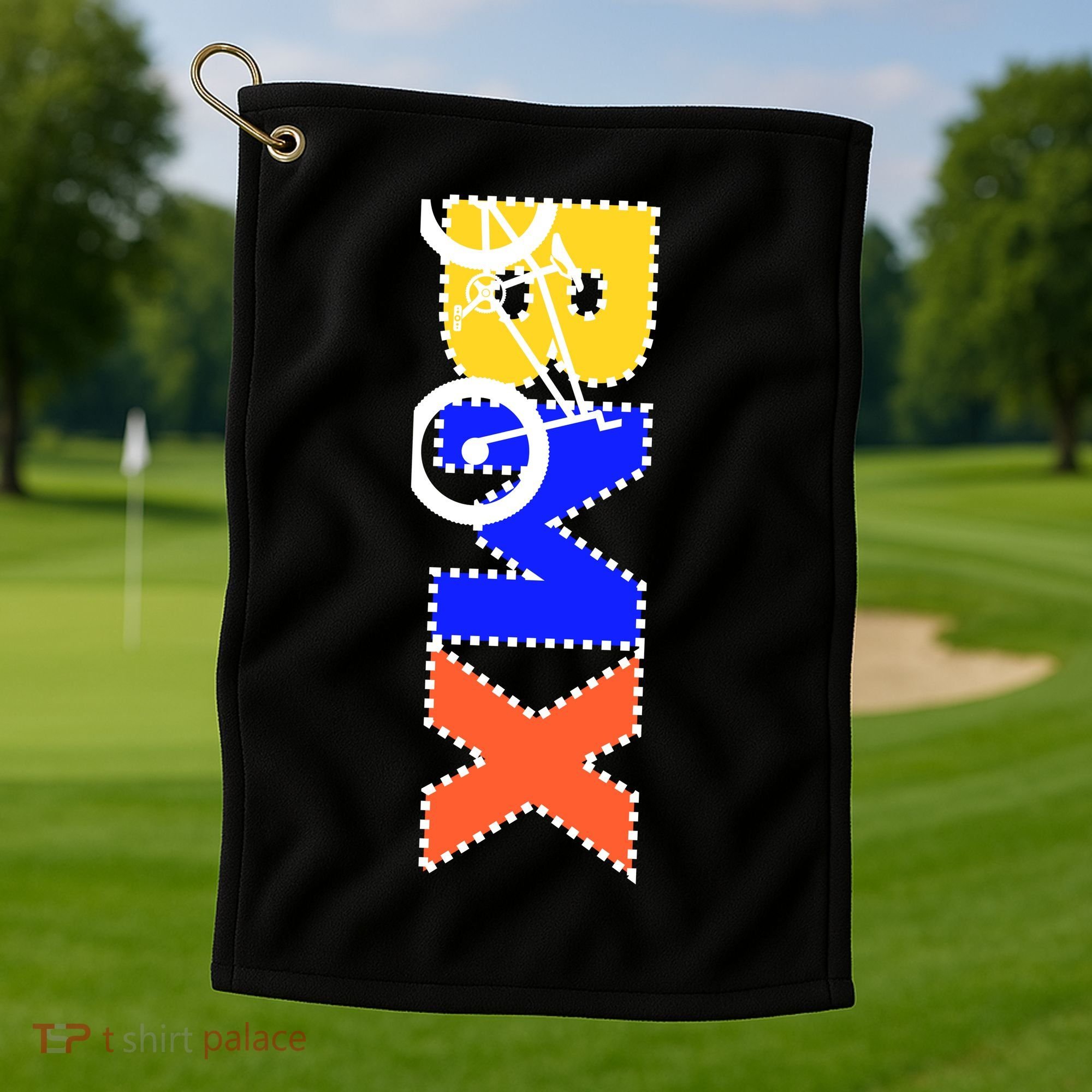 BMX Bike Golf Towel