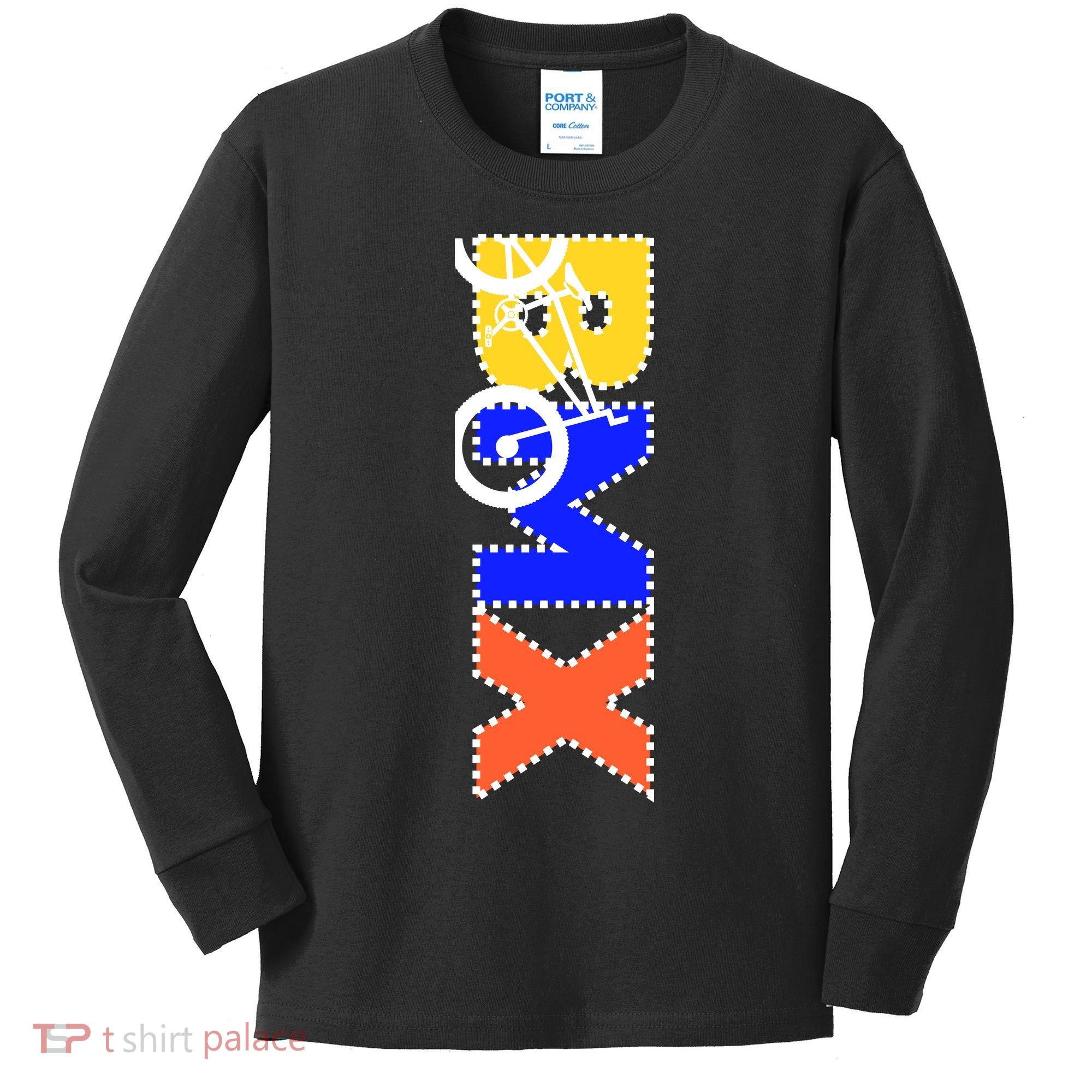 BMX Bike Kids Long Sleeve Shirt