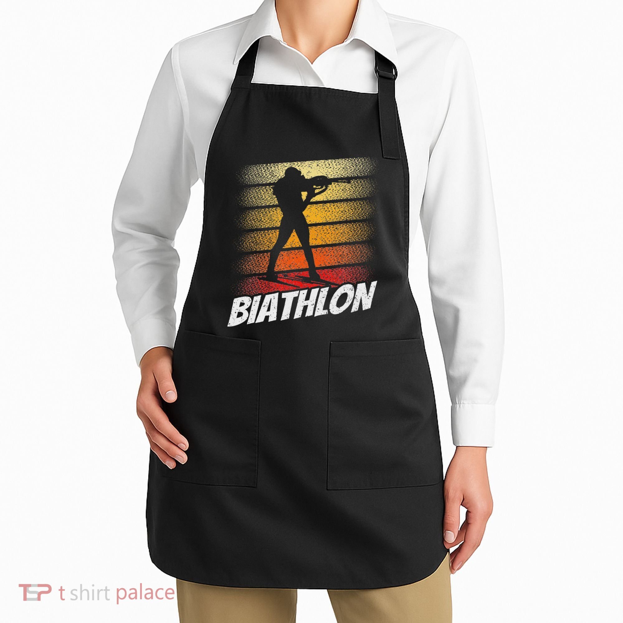 Biathlon Biathlete Biathlons Sports Apron