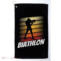Biathlon Biathlete Biathlons Sports Golf Towel thumb 0