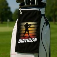 Biathlon Biathlete Biathlons Sports Golf Towel thumb 2