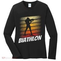 Biathlon Biathlete Biathlons Sports Women's Long Sleeve Shirt thumb 0