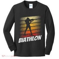 Biathlon Biathlete Biathlons Sports Kids Long Sleeve Shirt thumb 0