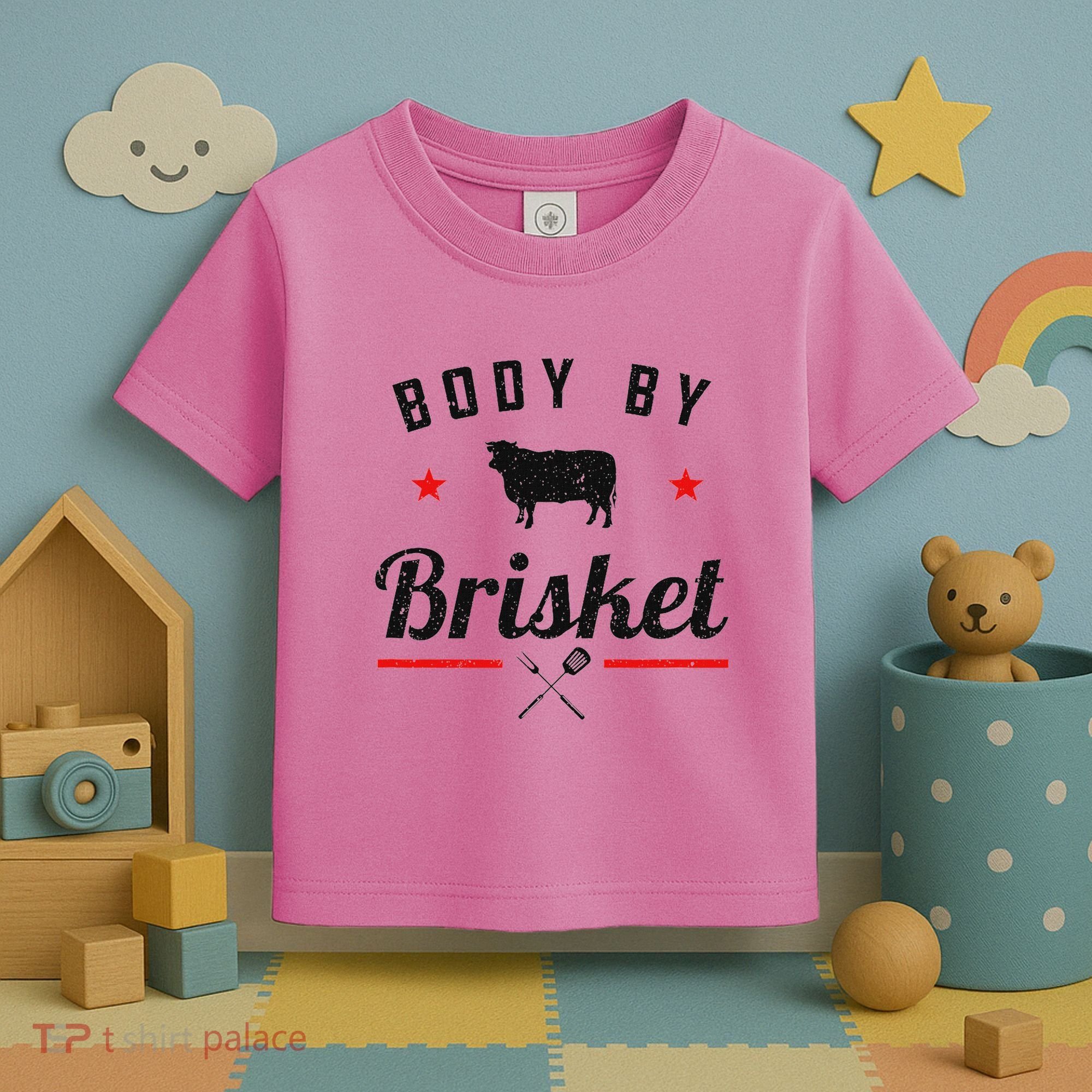 Bbq Body By Brisket Grilling Or Smoking Meat Toddler T-Shirt