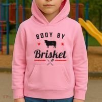 Bbq Body By Brisket Grilling Or Smoking Meat Kids Hoodie thumb 2