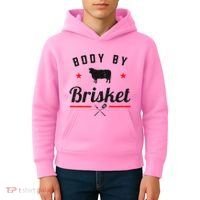 Bbq Body By Brisket Grilling Or Smoking Meat Kids Hoodie thumb 4