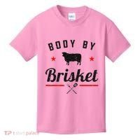 Bbq Body By Brisket Grilling Or Smoking Meat Kids T-Shirt thumb 0