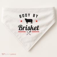 Bbq Body By Brisket Grilling Or Smoking Meat USA-Made Doggie Bandana thumb 0