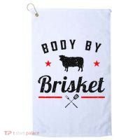 Bbq Body By Brisket Grilling Or Smoking Meat Golf Towel thumb 0