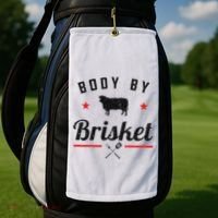 Bbq Body By Brisket Grilling Or Smoking Meat Golf Towel thumb 2