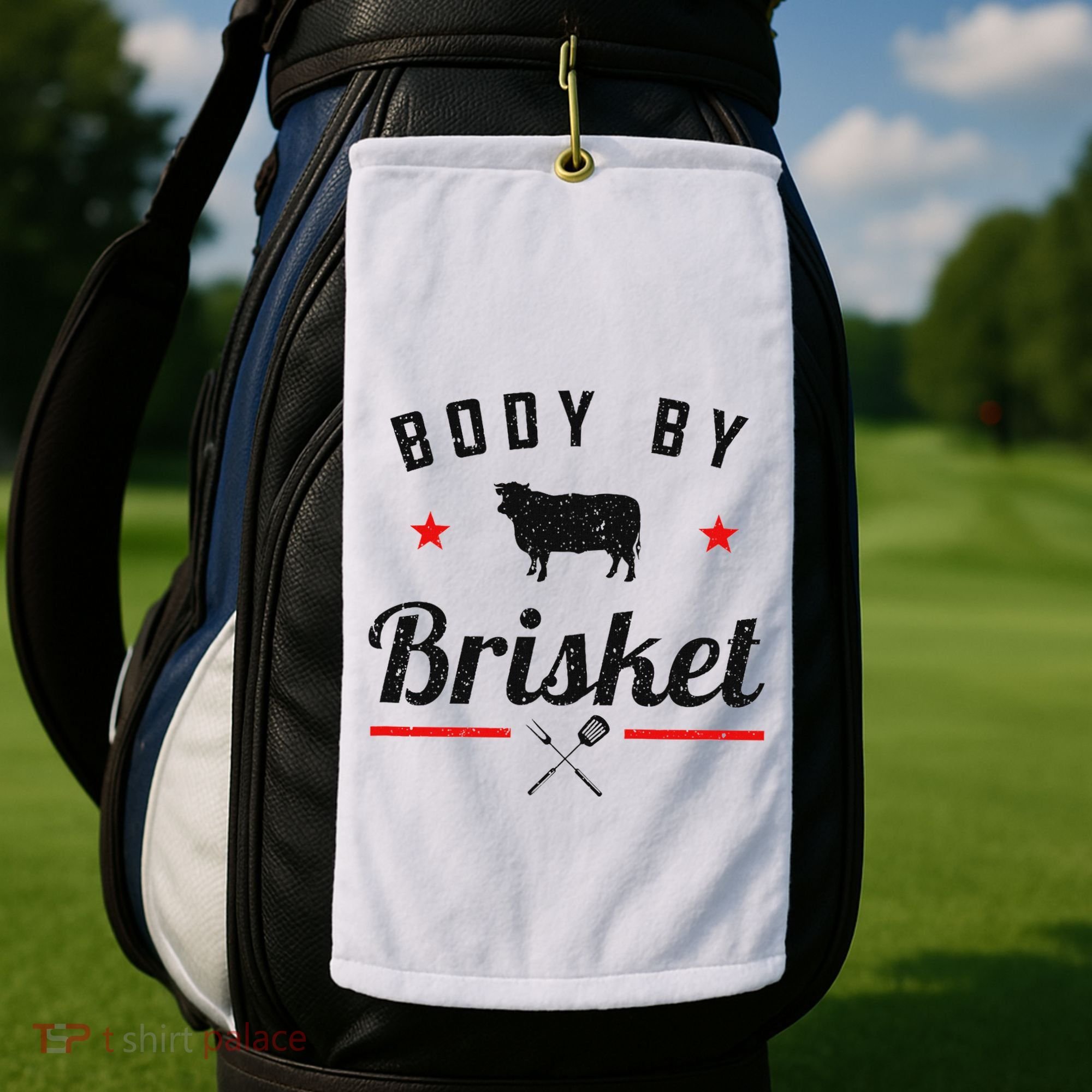 Bbq Body By Brisket Grilling Or Smoking Meat Golf Towel