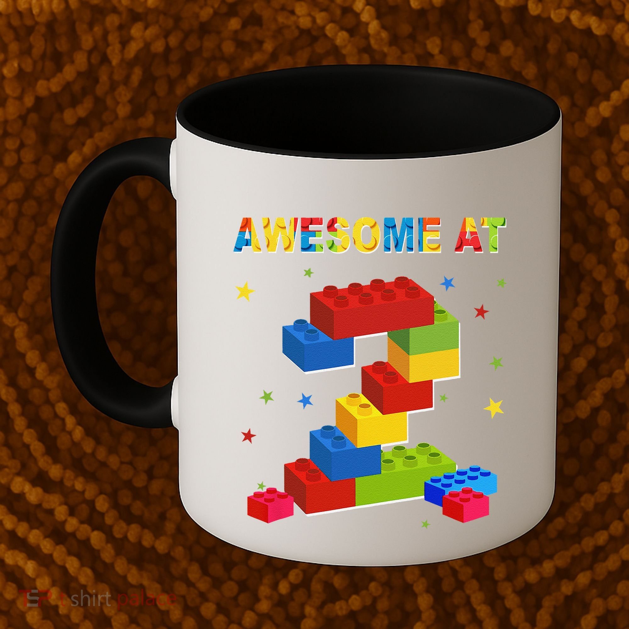 Building Blocks Bricks 2 Years Old Awesome 2nd Birthday Coffee Mug