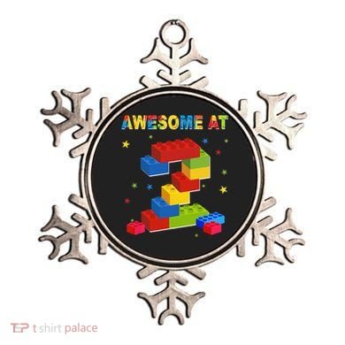 Building Blocks Bricks 2 Years Old Awesome 2nd Birthday Ornament
