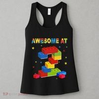 Building Blocks Bricks 2 Years Old Awesome 2nd Birthday Women's Tank Top thumb 3