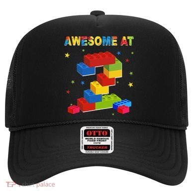 Building Blocks Bricks 2 Years Old Awesome 2nd Birthday Hat