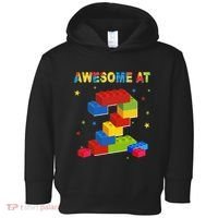 Building Blocks Bricks 2 Years Old Awesome 2nd Birthday Toddler Hoodie thumb 0