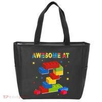 Building Blocks Bricks 2 Years Old Awesome 2nd Birthday Tote Bag thumb 0