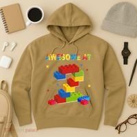 Building Blocks Bricks 2 Years Old Awesome 2nd Birthday Hoodie thumb 3