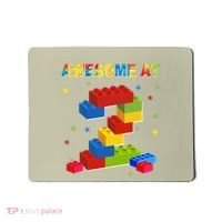 Building Blocks Bricks 2 Years Old Awesome 2nd Birthday Mousepad thumb 0