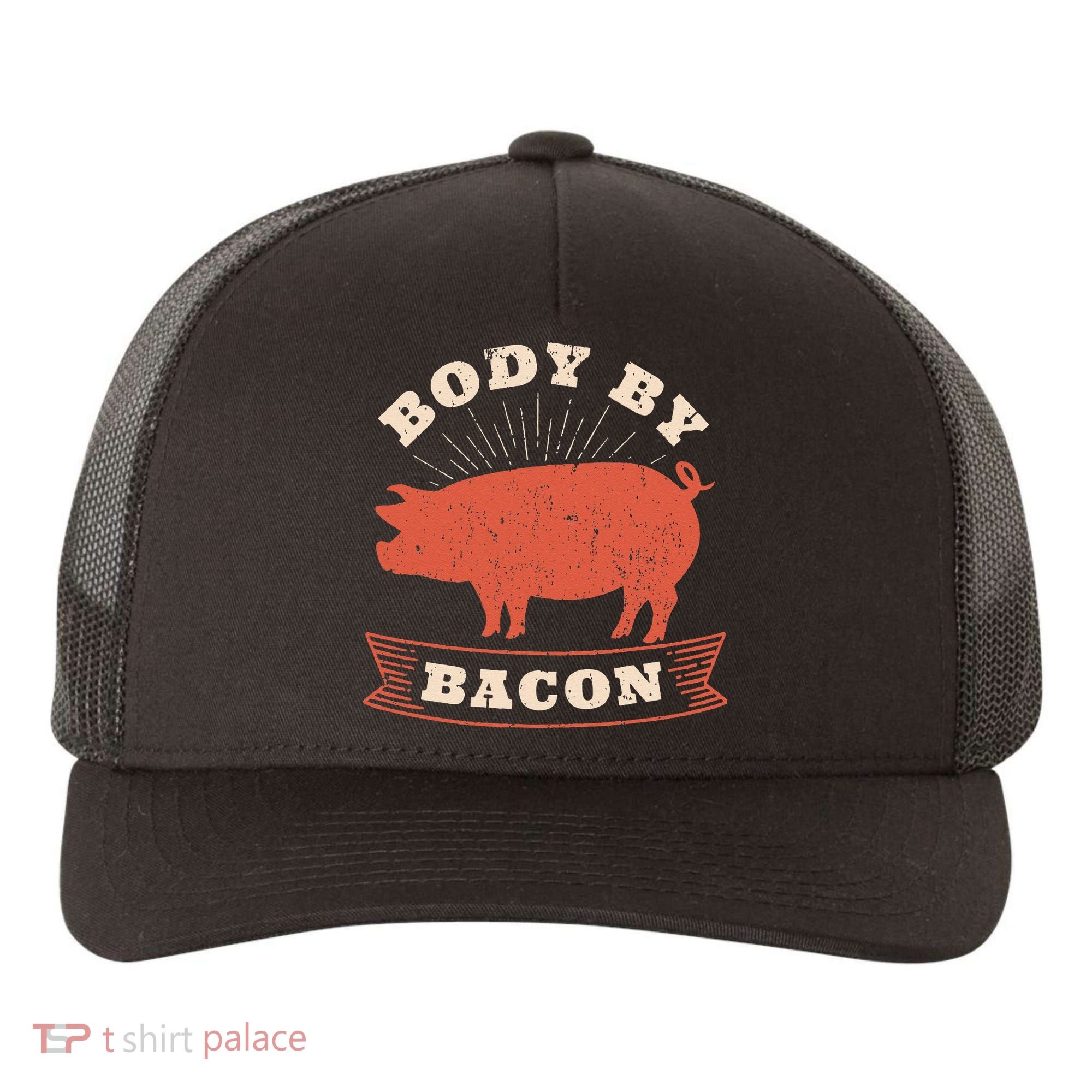 Body By Bacon For Low Carb High Fat Ketogenic Diet Yupoong Adult 5-Panel Trucker Hat