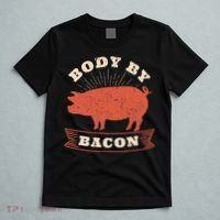 Body By Bacon For Low Carb High Fat Ketogenic Diet T-Shirt thumb 5