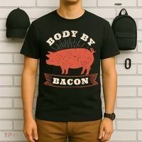 Body By Bacon For Low Carb High Fat Ketogenic Diet T-Shirt thumb 6