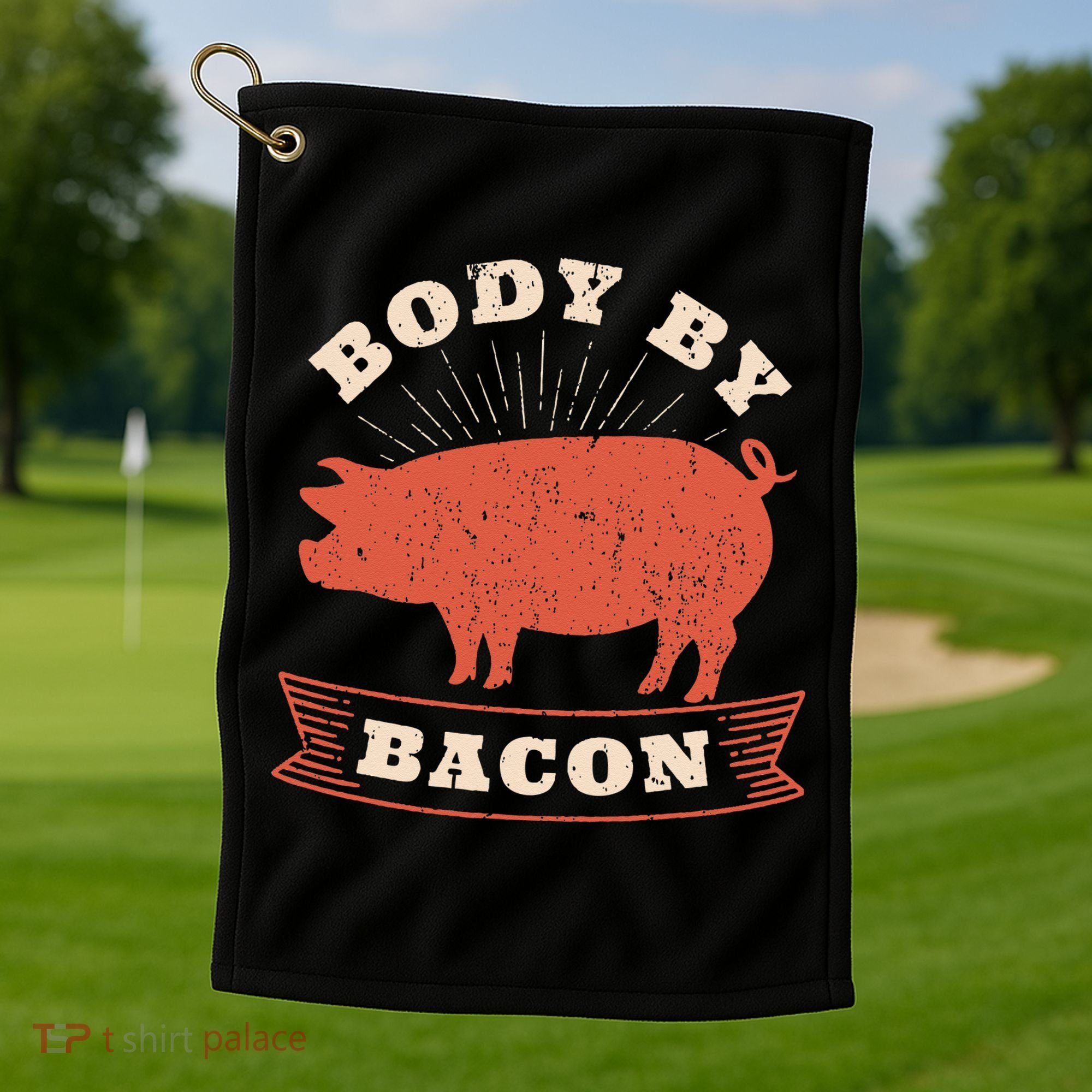 Body By Bacon For Low Carb High Fat Ketogenic Diet Golf Towel
