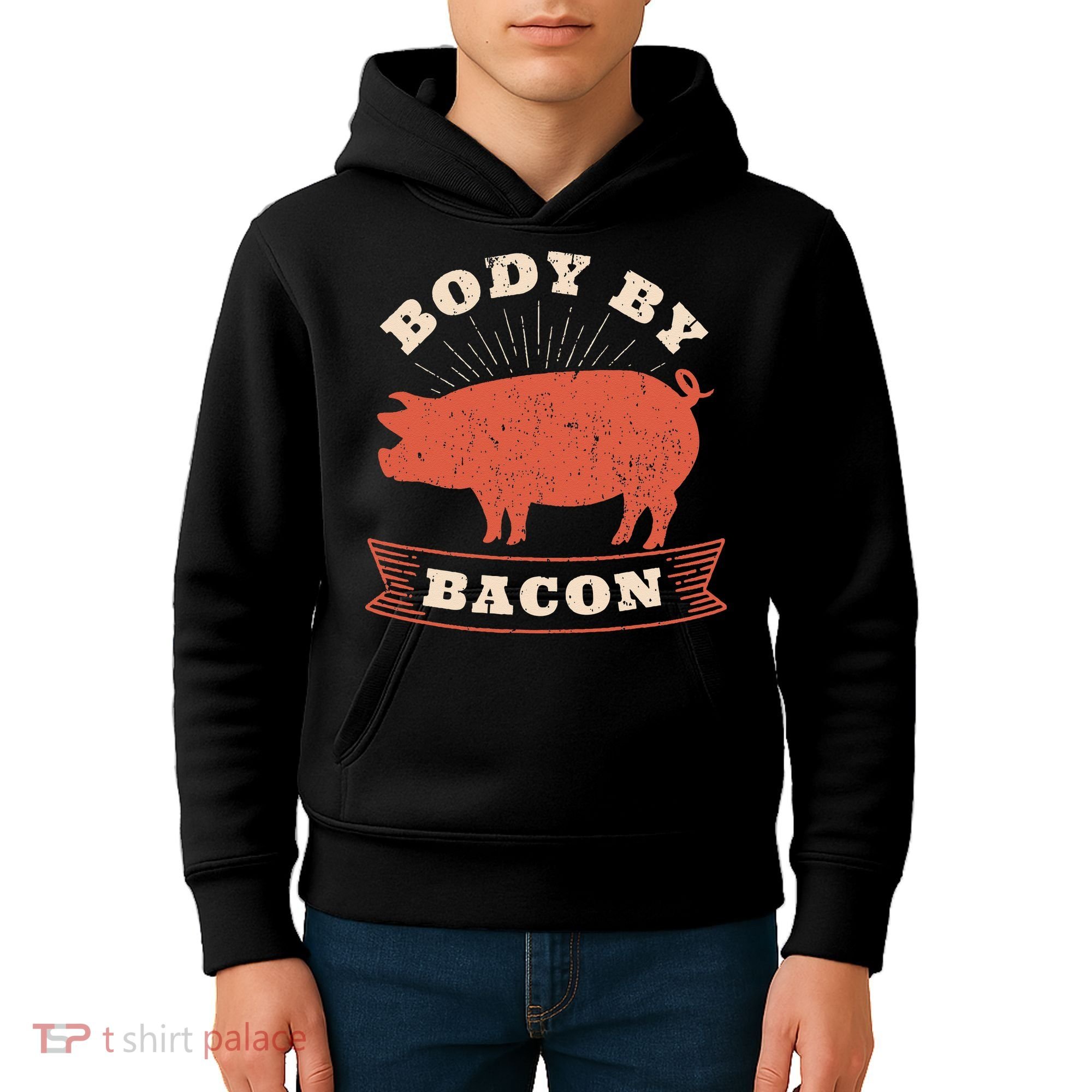 Body By Bacon For Low Carb High Fat Ketogenic Diet Kids Hoodie