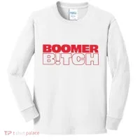 Boomer Bitch Boomer Bitch Kids Long Sleeve Shirt thumb 0