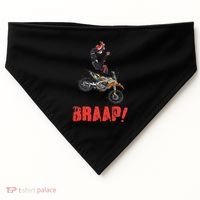 Braap Brap Braaap Dirt Bike Motorcross USA-Made Doggie Bandana thumb 0