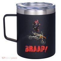 Braap Brap Braaap Dirt Bike Motorcross 12oz Stainless Steel Coffee Mug thumb 2
