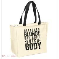 Bleached Blonde Bad Built Butch Body Meme Tote Bag thumb 2