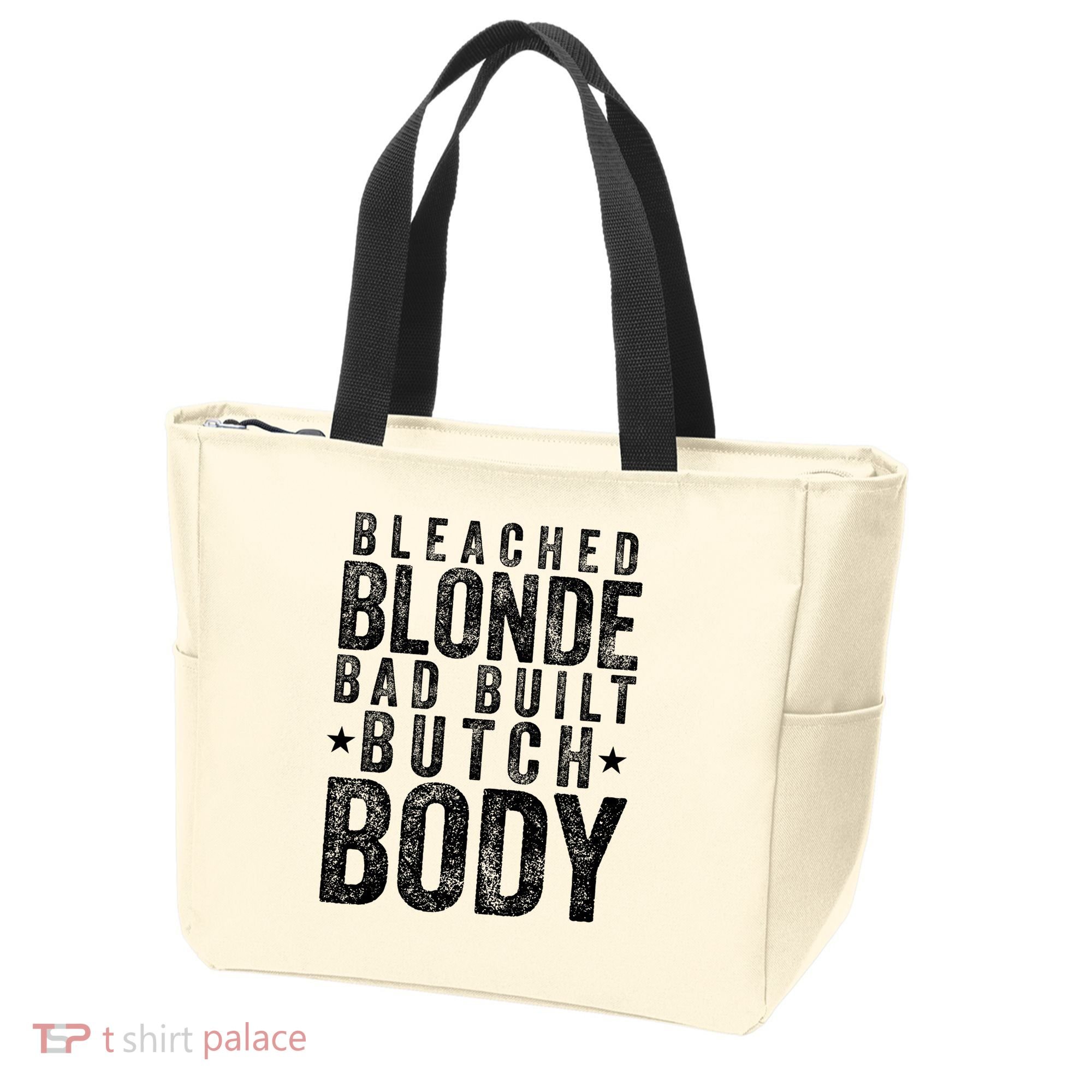 Bleached Blonde Bad Built Butch Body Meme Tote Bag