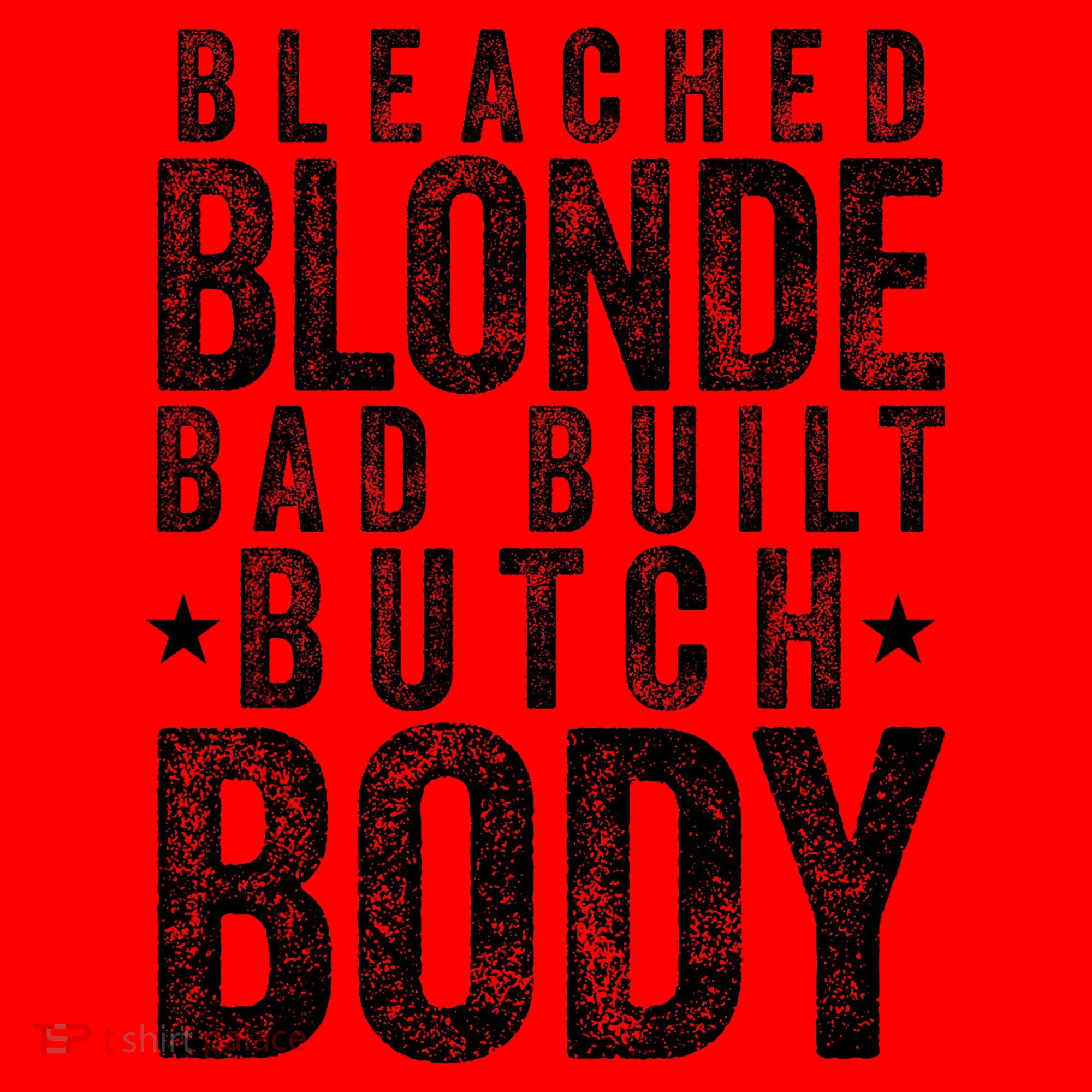 Bleached Blonde Bad Built Butch Body Meme Santa Hat