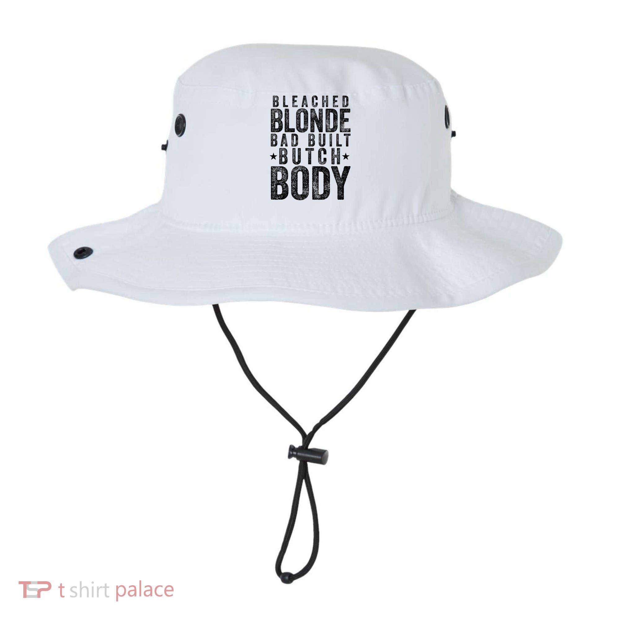 Bleached Blonde Bad Built Butch Body Meme Bucket Hat