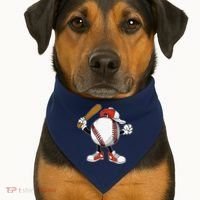 Baseball Boy USA-Made Doggie Bandana thumb 1